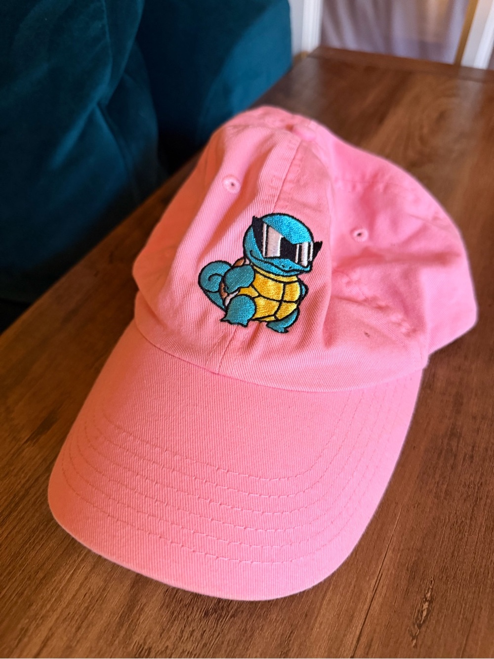 Kids Pink Cap with Squirtle Embroidery - Pokémon